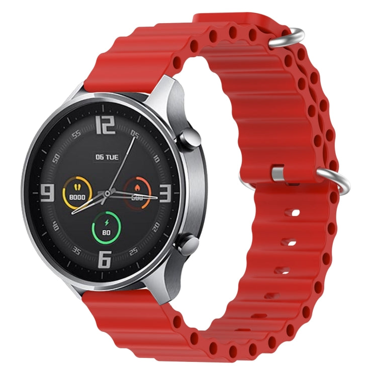 22mm Ocean Style Silicone Solid Color Watch Band, For Xiaomi MI Watch Color
