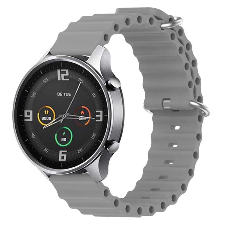22mm Ocean Style Silicone Solid Color Watch Band, For Xiaomi MI Watch Color