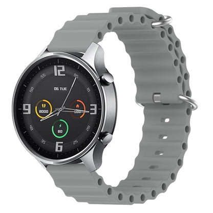 22mm Ocean Style Silicone Solid Color Watch Band, For Xiaomi MI Watch Color