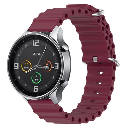 22mm Ocean Style Silicone Solid Color Watch Band, For Xiaomi MI Watch Color