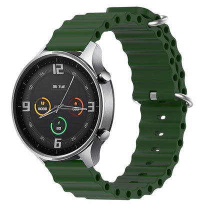 22mm Ocean Style Silicone Solid Color Watch Band, For Xiaomi MI Watch Color