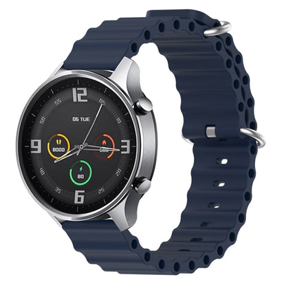 22mm Ocean Style Silicone Solid Color Watch Band, For Xiaomi MI Watch Color