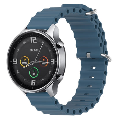22mm Ocean Style Silicone Solid Color Watch Band, For Xiaomi MI Watch Color