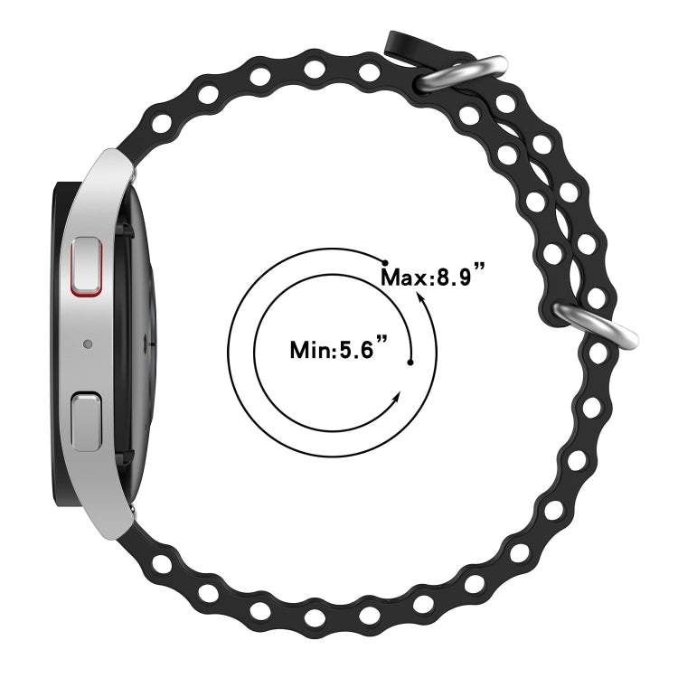 22mm Ocean Style Silicone Solid Color Watch Band, For Xiaomi MI Watch Color