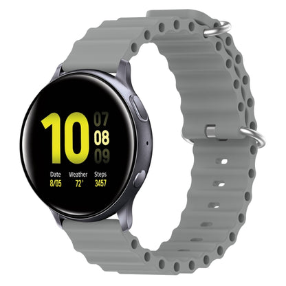 20mm Ocean Style Silicone Solid Color Watch Band, For Samsung Galaxy Watch Active 2 44mm, For Samsung Galaxy Watch 42mm