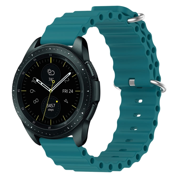 20mm Ocean Style Silicone Solid Color Watch Band, For Samsung Galaxy Watch Active 2 44mm, For Samsung Galaxy Watch 42mm