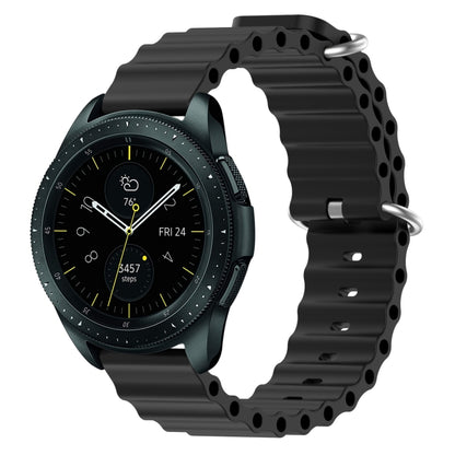 20mm Ocean Style Silicone Solid Color Watch Band, For Samsung Galaxy Watch Active 2 44mm, For Samsung Galaxy Watch 42mm