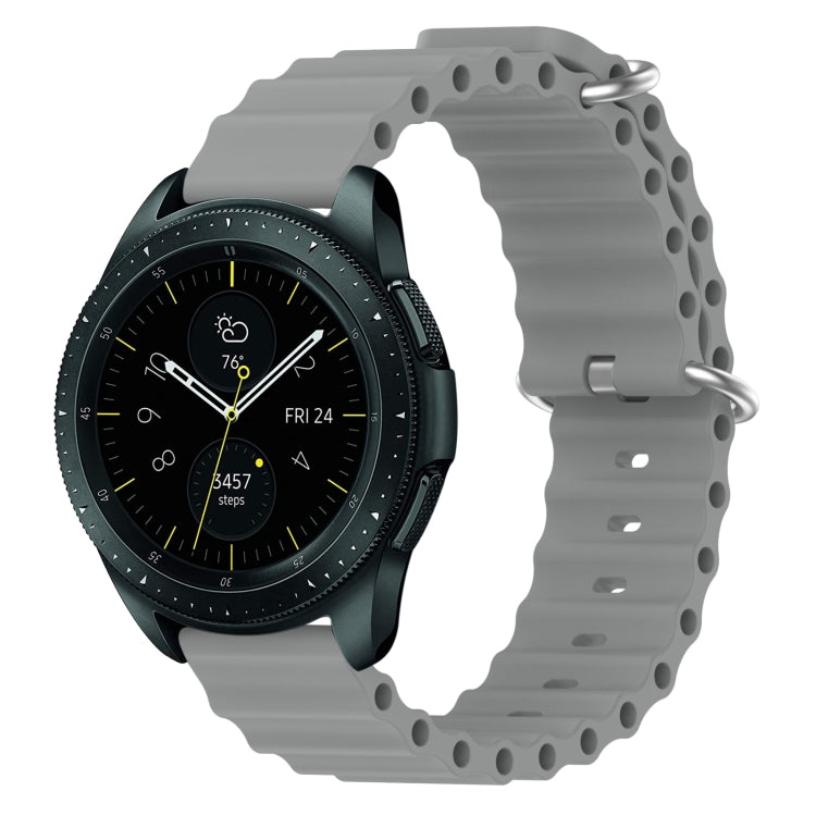 20mm Ocean Style Silicone Solid Color Watch Band, For Samsung Galaxy Watch Active 2 44mm, For Samsung Galaxy Watch 42mm