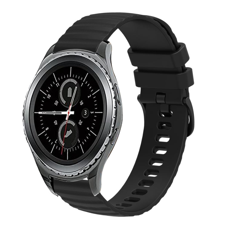 20mm Wavy Dotted Solid-Color Silicone Watch Band, For Samsung Galaxy Gear S2 Classic