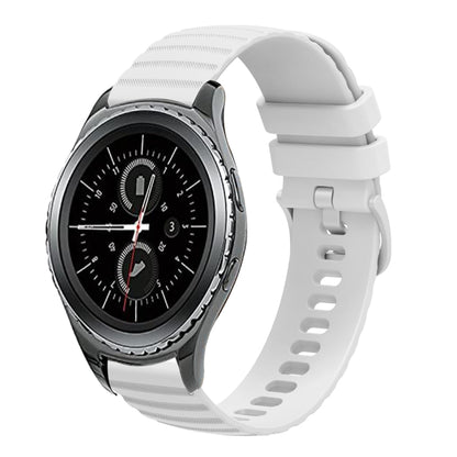 20mm Wavy Dotted Solid-Color Silicone Watch Band, For Samsung Galaxy Gear S2 Classic