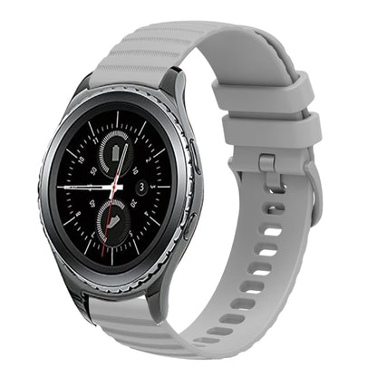 20mm Wavy Dotted Solid-Color Silicone Watch Band, For Samsung Galaxy Gear S2 Classic