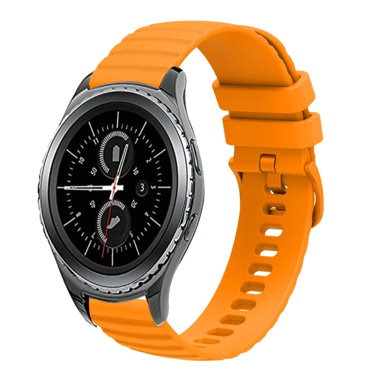 20mm Wavy Dotted Solid-Color Silicone Watch Band, For Samsung Galaxy Gear S2 Classic