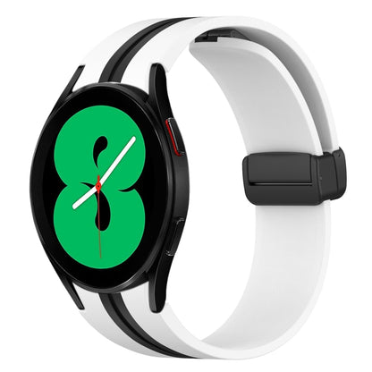 Folding Magnetic Clasp Silicone Watch Band, For Samsung Galaxy Watch 5 44mm, For Samsung Galaxy Watch 5 40mm, For Samsung Galaxy Watch 4 44mm, For Samsung Galaxy Watch 4 40mm