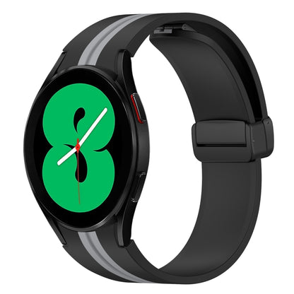Folding Magnetic Clasp Silicone Watch Band, For Samsung Galaxy Watch 5 44mm, For Samsung Galaxy Watch 5 40mm, For Samsung Galaxy Watch 4 44mm, For Samsung Galaxy Watch 4 40mm