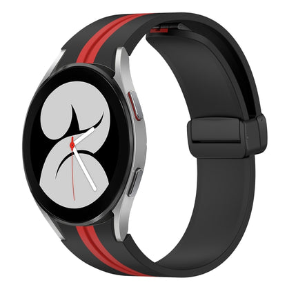 Folding Magnetic Clasp Silicone Watch Band, For Samsung Galaxy Watch 5 44mm, For Samsung Galaxy Watch 5 40mm, For Samsung Galaxy Watch 4 44mm, For Samsung Galaxy Watch 4 40mm