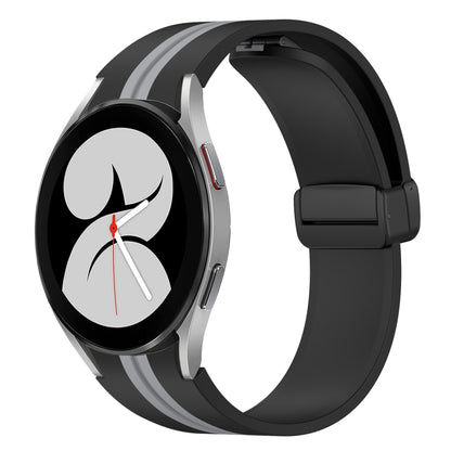 Folding Magnetic Clasp Silicone Watch Band, For Samsung Galaxy Watch 5 44mm, For Samsung Galaxy Watch 5 40mm, For Samsung Galaxy Watch 4 44mm, For Samsung Galaxy Watch 4 40mm
