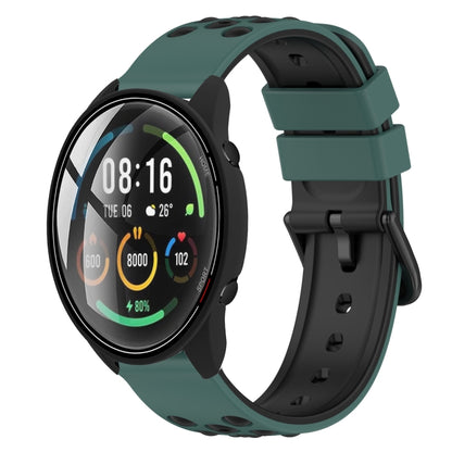 22mm Two-Color Porous Silicone Watch Band, For Xiaomi MI Watch Color