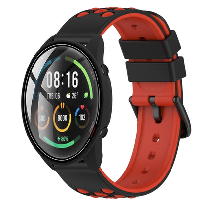 22mm Two-Color Porous Silicone Watch Band, For Xiaomi MI Watch Color