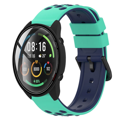 22mm Two-Color Porous Silicone Watch Band, For Xiaomi MI Watch Color