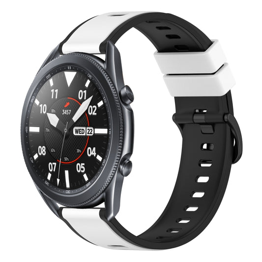 22mm Two-Color Silicone Watch Band, For Samsung Galaxy Watch3 45mm, For Samsung Galaxy Watch 46mm, For Samsung Gear S3 Classic, For Samsung Gear S3 Frontier