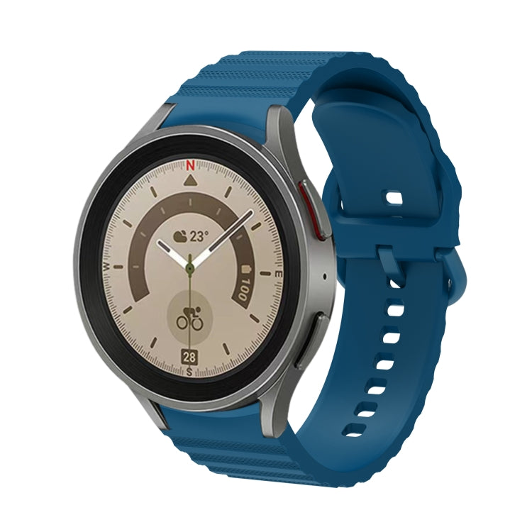Wave Dotted Pure Color Buckle Silicone Watch Band, For Samsung Galaxy Watch 5 / 5 Pro, For Samsung Galaxy Watch 4