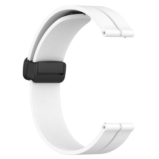 20mm Solid Color Magnetic Clasp Silicone Watch Band, For Samsung Galaxy Watch4 40mm, For Samsung  Galaxy Watch4 Classic 42mm, For Samsung  Galaxy Watch4 Classic 46mm, For Samsung Galaxy Watch Active2 40mm