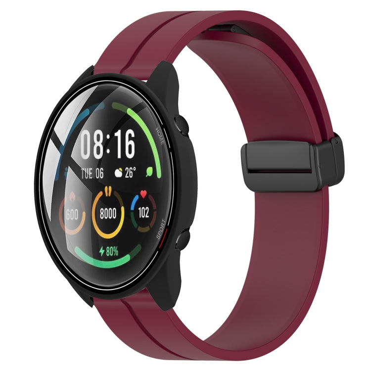 22mm Solid Color Magnetic Clasp Silicone Watch Band, For Xiaomi MI Watch Color