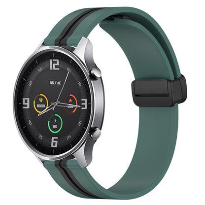 22mm Folding Magnetic Clasp Silicone Watch Band, For Xiaomi MI Watch Color