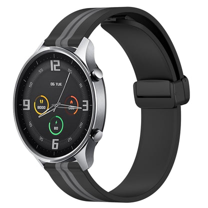 22mm Folding Magnetic Clasp Silicone Watch Band, For Xiaomi MI Watch Color