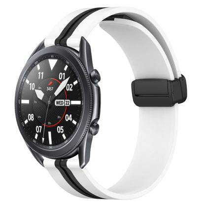 22mm Folding Magnetic Clasp Silicone Watch Band, For Samsung Galaxy Watch3 45mm, For Samsung Galaxy Watch 46mm, For Samsung Gear S3 Classic, For Samsung Gear S3 Frontier