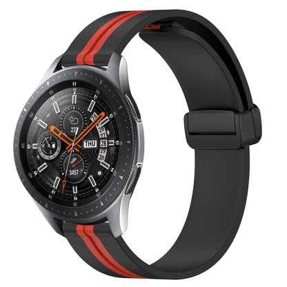 22mm Folding Magnetic Clasp Silicone Watch Band, For Samsung Galaxy Watch3 45mm, For Samsung Galaxy Watch 46mm, For Samsung Gear S3 Classic, For Samsung Gear S3 Frontier