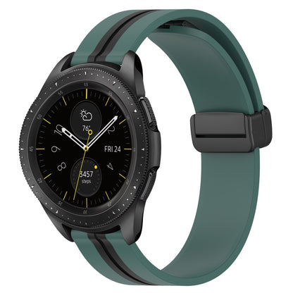 20mm Folding Magnetic Clasp Silicone Watch Band, For Samsung Galaxy Watch Active 2 40mm, For Samsung Galaxy Watch Active 2 44mm, For Samsung Galaxy Watch 42mm