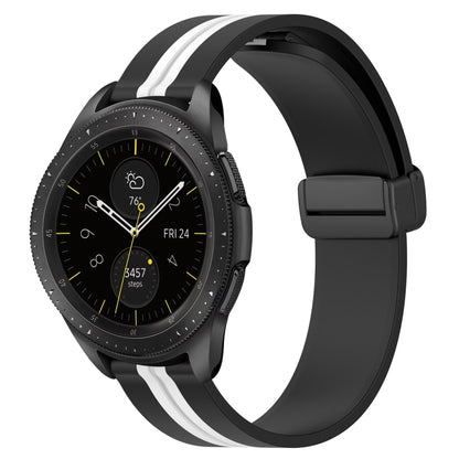 20mm Folding Magnetic Clasp Silicone Watch Band, For Samsung Galaxy Watch Active 2 40mm, For Samsung Galaxy Watch Active 2 44mm, For Samsung Galaxy Watch 42mm