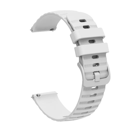 20mm Wavy Dot Pattern Solid Color Silicone Watch Band, For Samsung  Galaxy Watch 4 Classic 42mm, For Samsung  Galaxy Watch 4 Classic 46mm, For Samsung Galaxy Watch Active 2 40mm, For Samsung Galaxy Watch Active 2 44mm