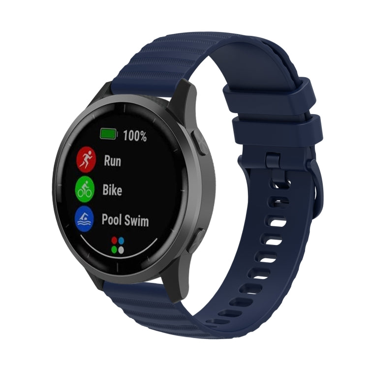 22mm Wavy Dot Pattern Solid Color Silicone Watch Band, For Xiaomi MI Watch Color