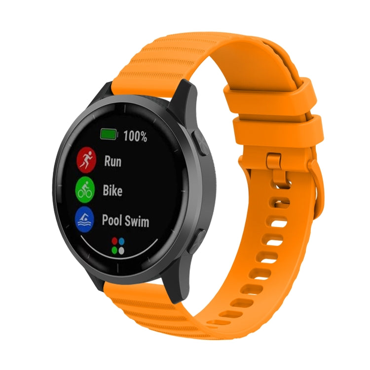 22mm Wavy Dot Pattern Solid Color Silicone Watch Band, For Xiaomi MI Watch Color
