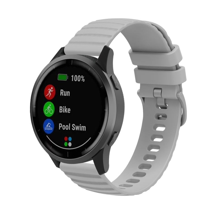 22mm Wavy Dot Pattern Solid Color Silicone Watch Band, For Xiaomi MI Watch Color