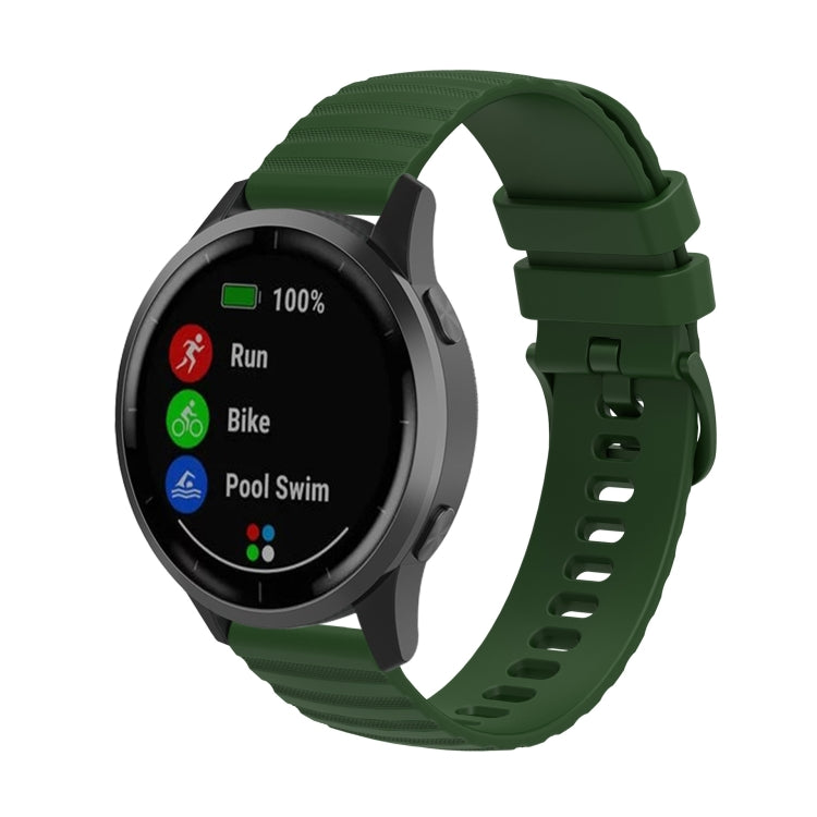 22mm Wavy Dot Pattern Solid Color Silicone Watch Band, For Xiaomi MI Watch Color
