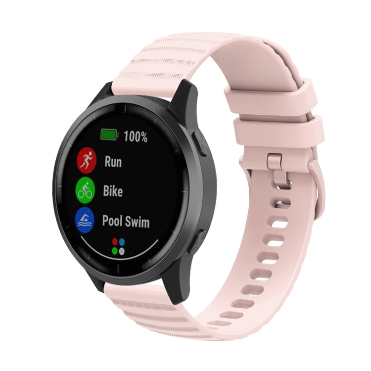 22mm Wavy Dot Pattern Solid Color Silicone Watch Band, For Xiaomi MI Watch Color