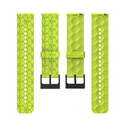 20mm Football Pattern Solid Color Silicone Watch Band, For Samsung Galaxy Watch Active 2 44mm, For Samsung Galaxy Watch 42mm