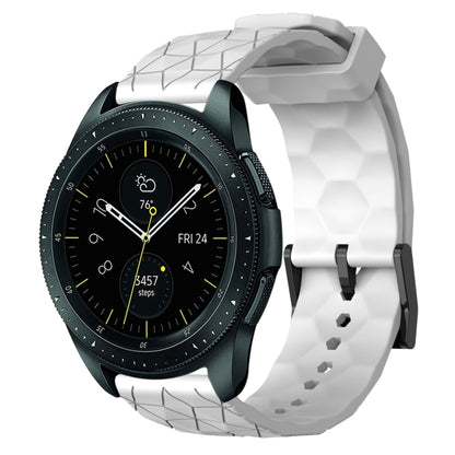20mm Football Pattern Solid Color Silicone Watch Band, For Samsung Galaxy Watch Active 2 44mm, For Samsung Galaxy Watch 42mm