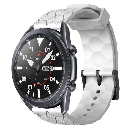 22mm Football Pattern Solid Color Silicone Watch Band, For Samsung Galaxy Watch3 45mm, For Samsung Galaxy Watch 46mm, For Samsung Gear S3 Classic, For Samsung Gear S3 Frontier