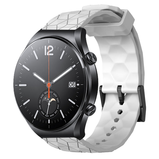 22mm Football Pattern Solid Color Silicone Watch Band, For Xiaomi MI Watch S1, For Xiaomi MI Watch S1 Pro, For Xiaomi MI Watch Color 2, For Xiaomi MI Watch Sport