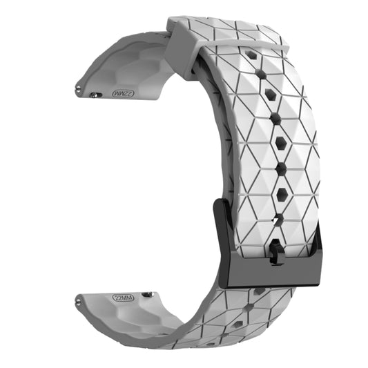 22mm Football Pattern Solid Color Silicone Watch Band, For Xiaomi MI Watch Color