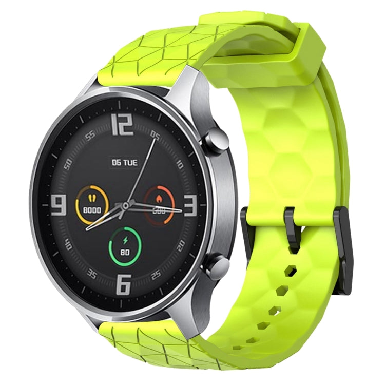 22mm Football Pattern Solid Color Silicone Watch Band, For Xiaomi MI Watch Color