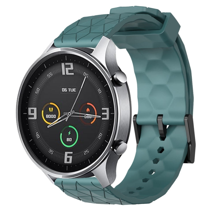 22mm Football Pattern Solid Color Silicone Watch Band, For Xiaomi MI Watch Color