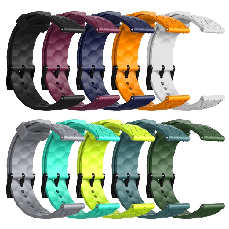 22mm Football Pattern Solid Color Silicone Watch Band, For Xiaomi MI Watch Color