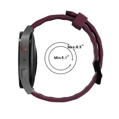 Curved Texture Silicone Watch Band, For Samsung Galaxy Watch 5 44mm, For Samsung Galaxy Watch 5 40mm, For Samsung Galaxy Watch 5 Pro 45mm