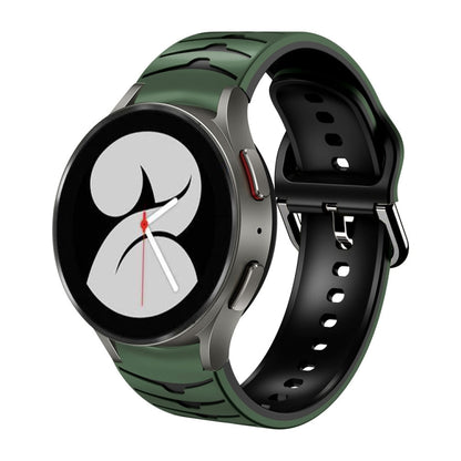 Curved Texture Silicone Watch Band, For Samsung Galaxy Watch 4 44mm, For Samsung Galaxy Watch 4 40mm, For Samsung  Galaxy Watch 4 Classic 42mm
