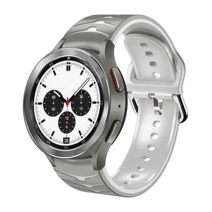 Curved Texture Silicone Watch Band, For Samsung Galaxy Watch 4 44mm, For Samsung Galaxy Watch 4 40mm, For Samsung  Galaxy Watch 4 Classic 42mm